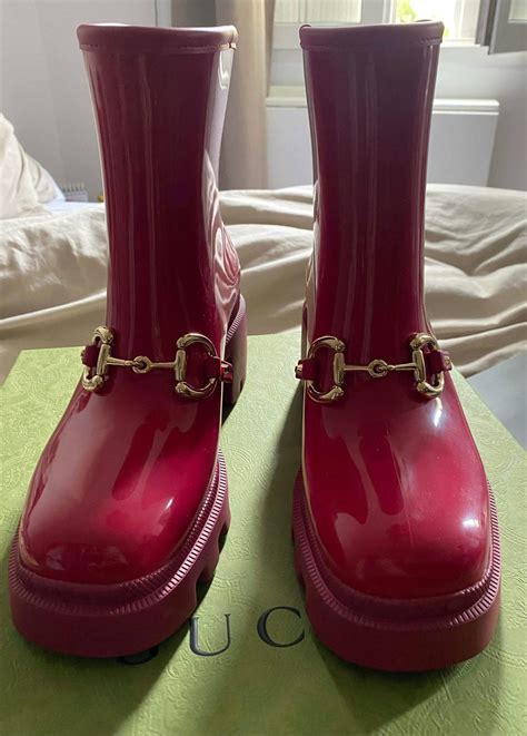 gucci rain boots girls|Gucci boots women thigh high.